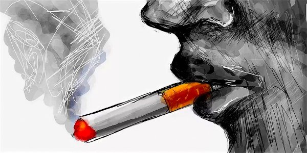 Нарисованная сигарета