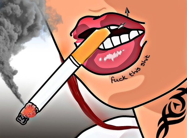 Сигарета рисунок