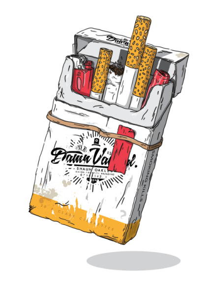 Сигарета чб