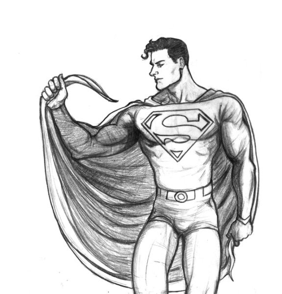 Супергерой рисунок