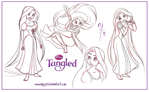Рапунцель рисунок