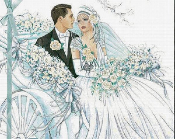 Свадебные рисунки для декупажа