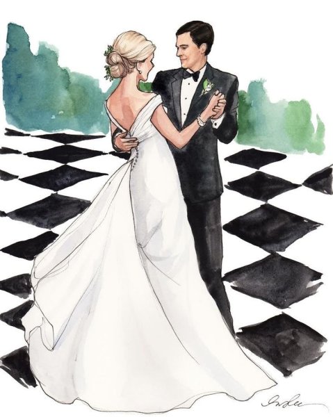 Свадьба иллюстрация