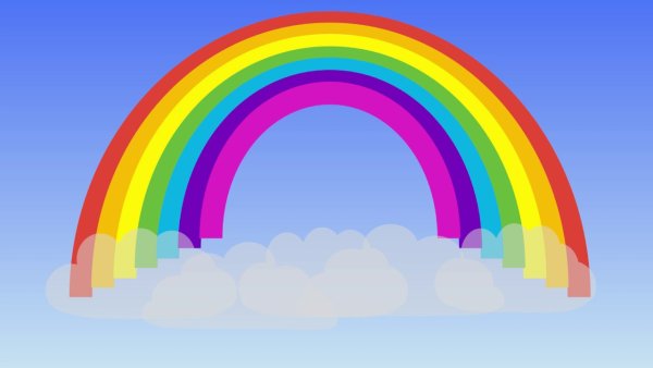 Радуга мультяшный