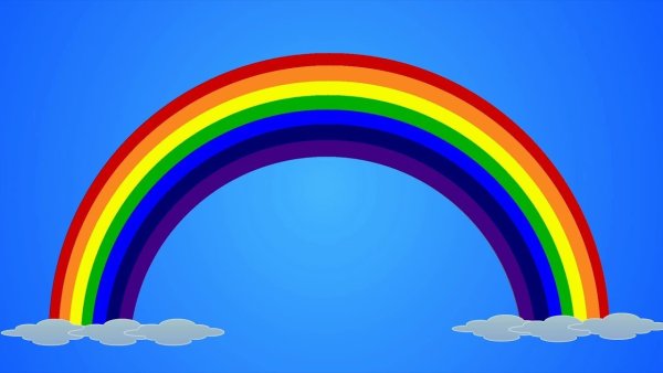 Радуга мультяшная