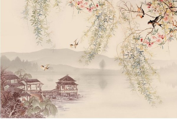 Японская китайская живопись Ива