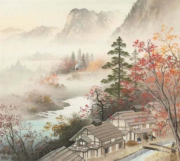 Пейзаж в японском стиле