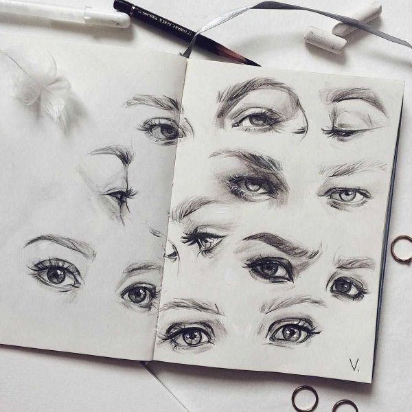 Котята для срисовки для начинающих