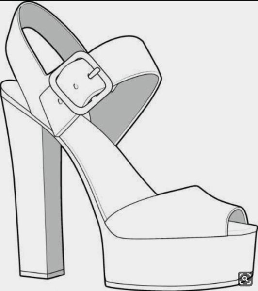 Туфли для срисовки