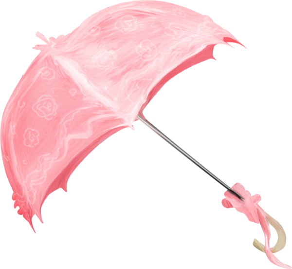 Красивые детские зонтики на прозрачном фоне