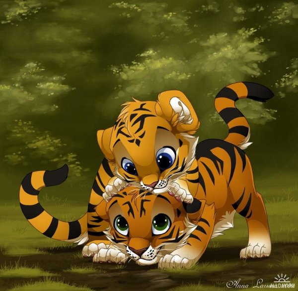 Тигренок мультяшный