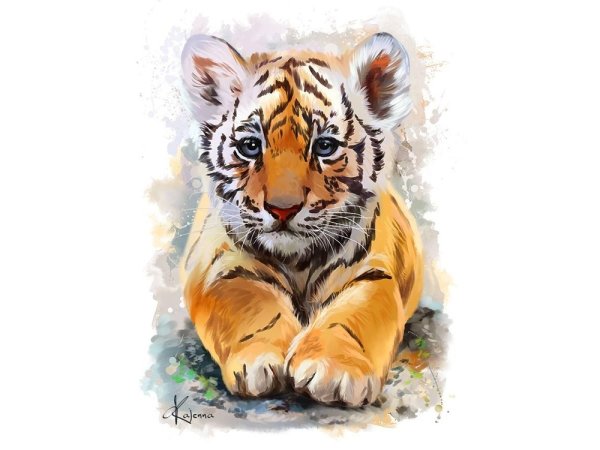 Тигренок мультяшный