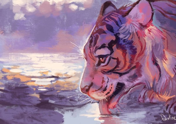 Кэрол Каваларис картины тигры