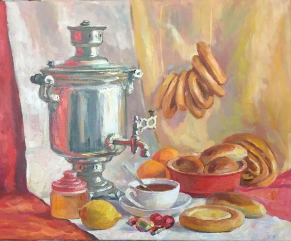 Живопись Бусыгин самовар