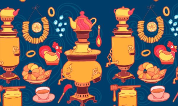 Самовар иллюстрация