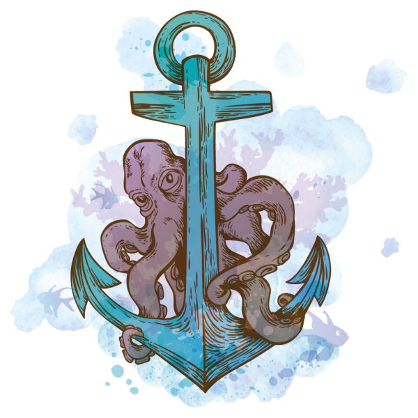 Разноцветные якоря