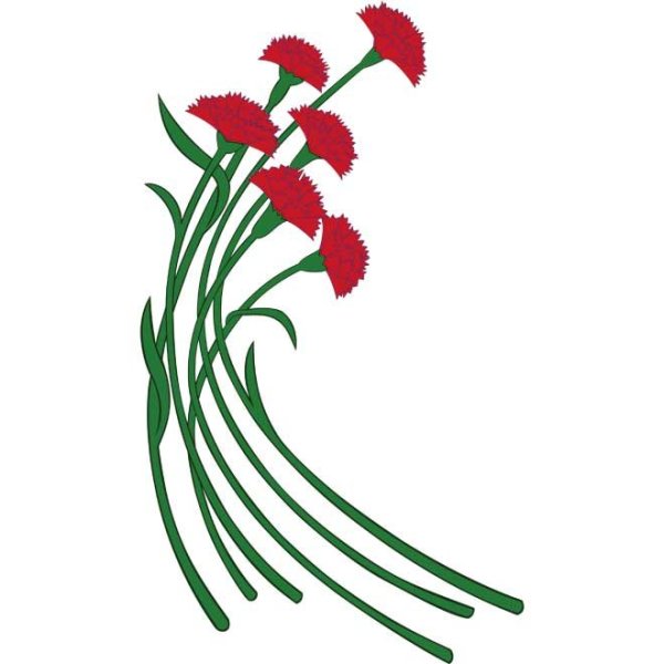 Стилизованная гвоздика