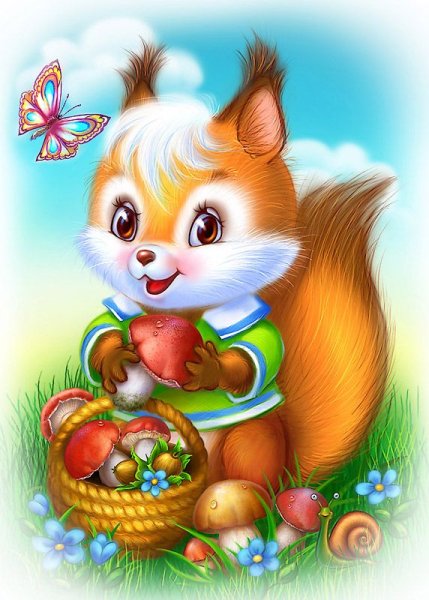 Белочка для детей