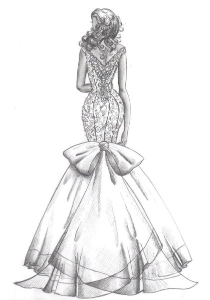 Красивые эскизы платьев