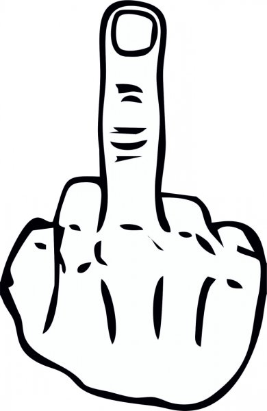 Нарисованный фак