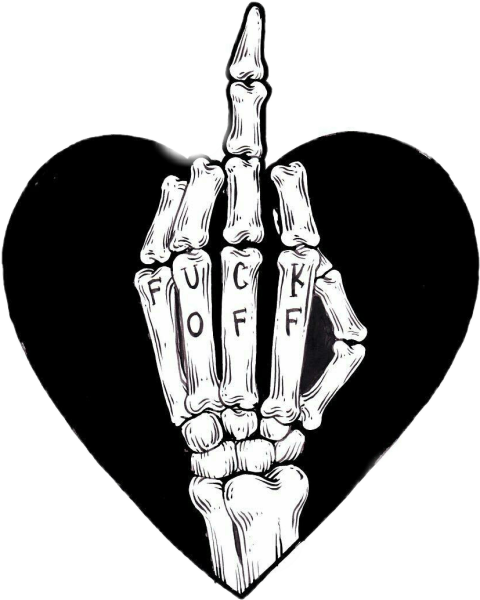 Девушка с факом нарисованная