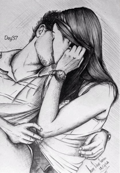 Влюбленные карандашом