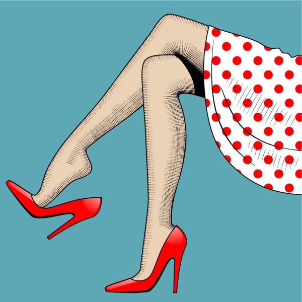 Рисунки ножки в туфельках