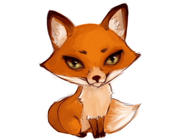 Лисичка мультяшная милая