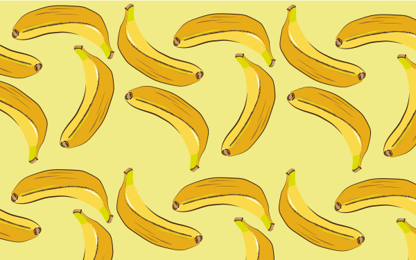 Банан карандашом