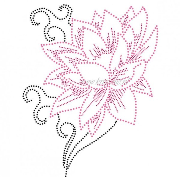 Трафарет для вышивания стразами