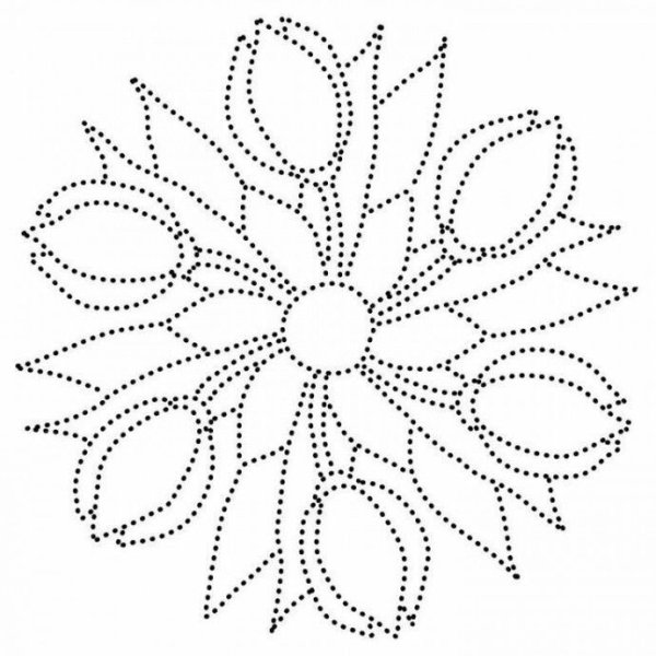 Точечная роспись трафареты