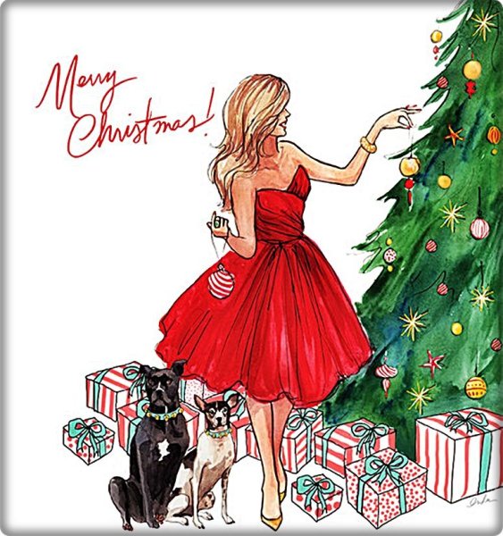 Новогодние открытки современные