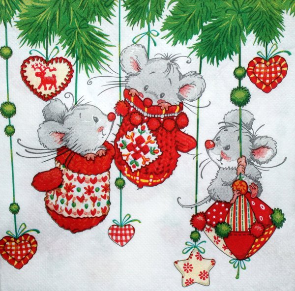 Новогодняя открытка рисунок