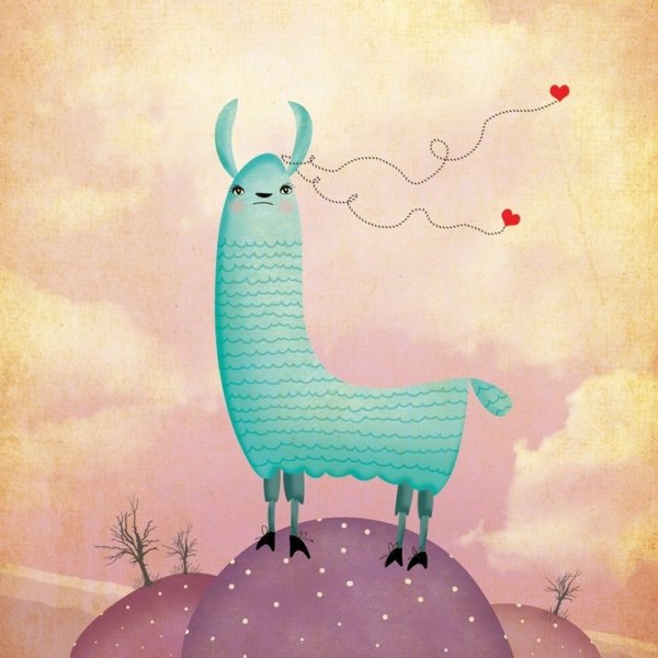 Лама иллюстрация