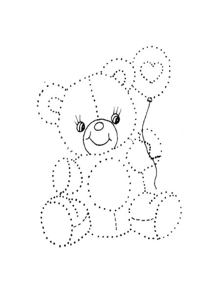 Рыбка по точкам для детей