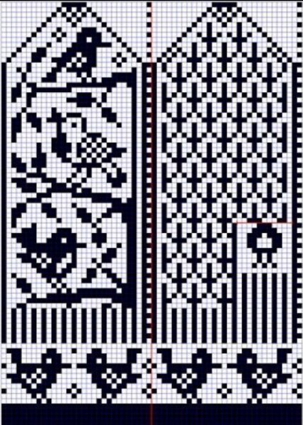 Варежки жаккард 2020г