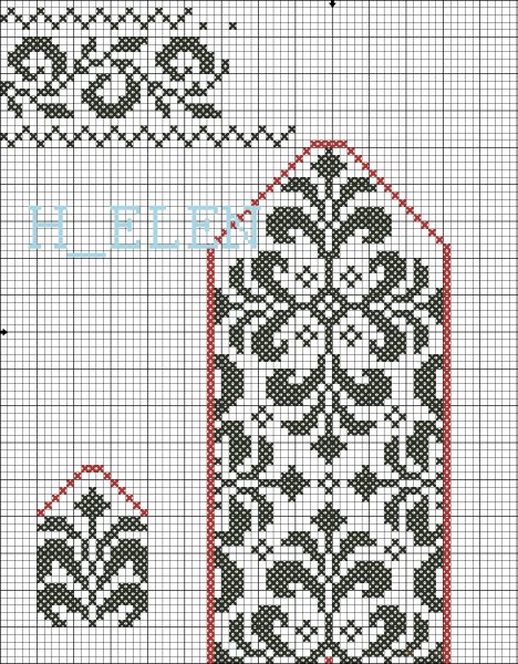 Схемы рисунков для варежек