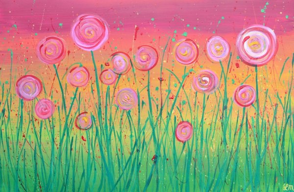 Цветы акварельными красками