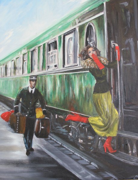 Поезд картина