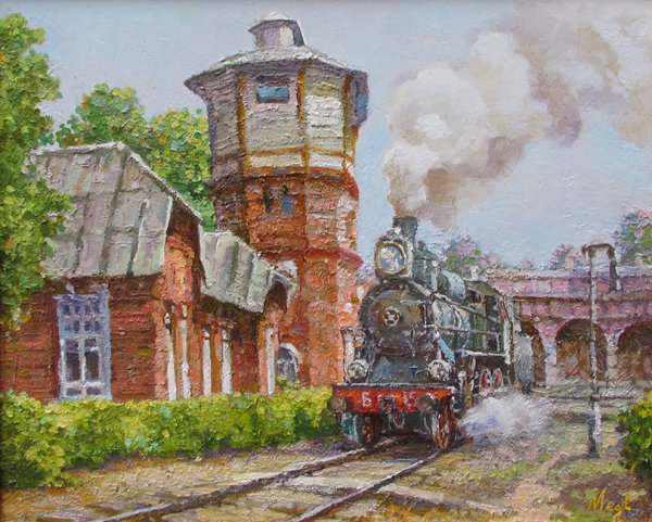 Шалаев художник паровоз