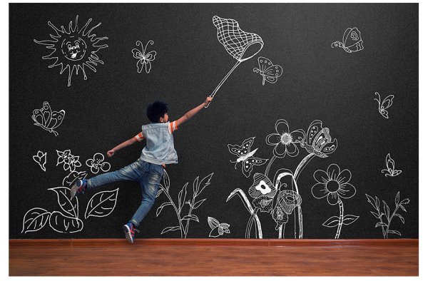 Рисунки на меловой доске