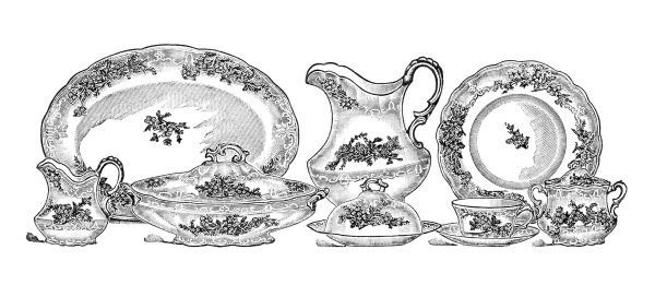 Сервиз рисунок