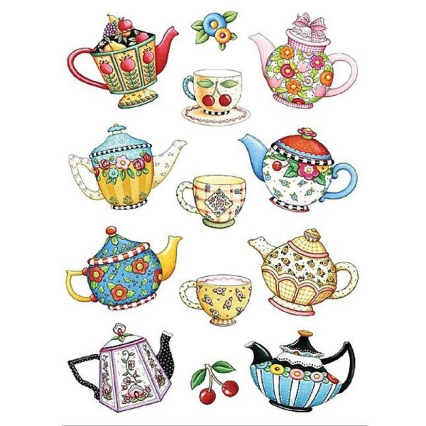 Рисование чайный сервиз