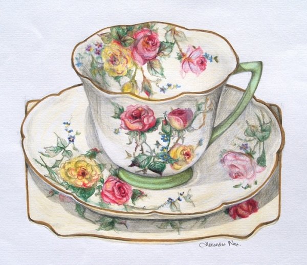 Декупаж чайные чашки