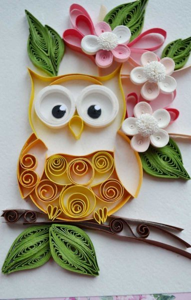 Незабудки из квиллинга