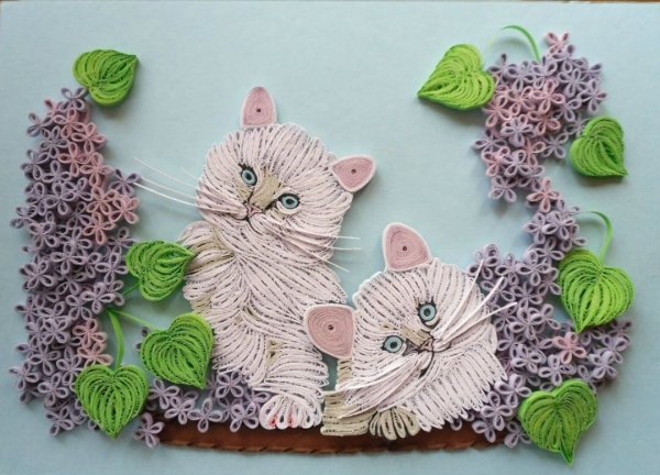 Декоративное панно из бумаги