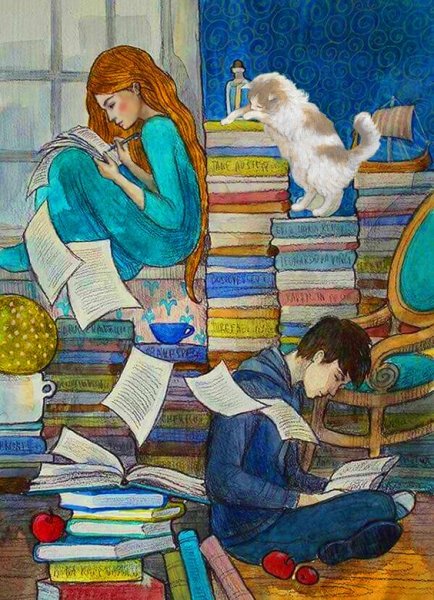 Красивые книжные иллюстрации