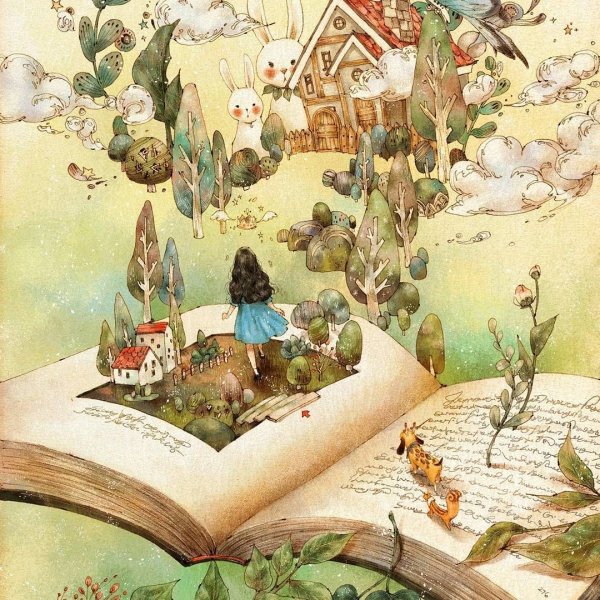 Галина Егоренкова иллюстрации книжный шкаф