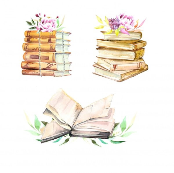 Девушка с книгой рисунок