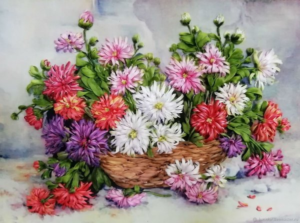 Картины Анастасии Бесединой хризантемы